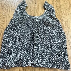 Michele B Women’s Black and White Patterned Blouse Size XS